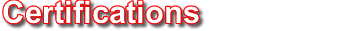 Certifications